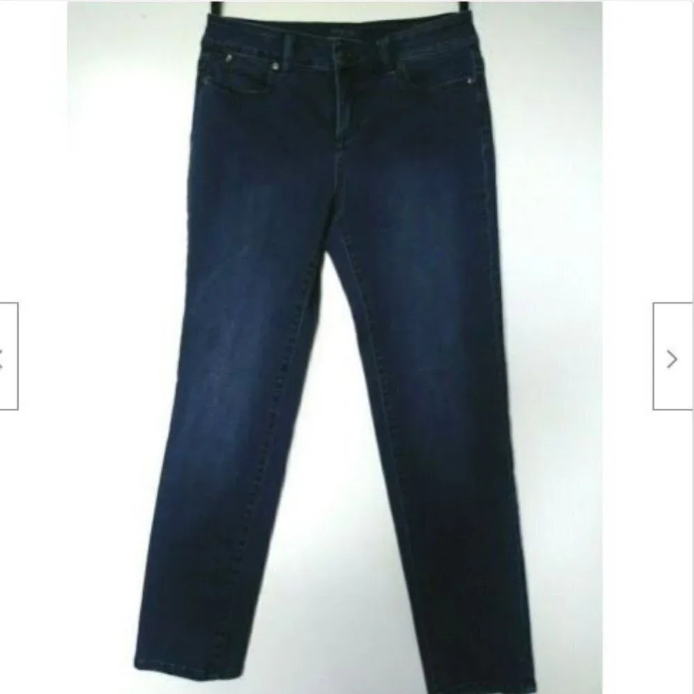 Talbots Jeans Dark Skinny stretch Simply Flatterin